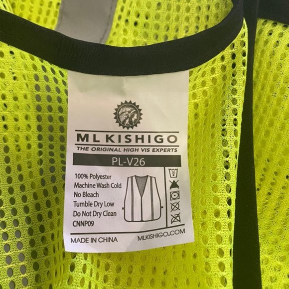 2/$18 💥 NEW (M/L) ML Kishigo Neon Safety Mesh Reflective Vest (008) - Picture 3 of 4